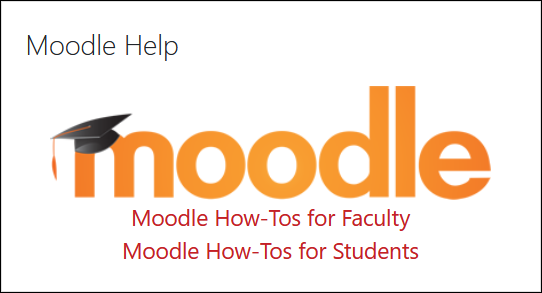 Screenshot of Moodle Help block